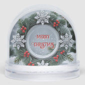 Snowflake Christmas Wreath Klantwaardering Sneeuwbol (Voorkant)