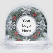 Snowflake Christmas Wreath Klantwaardering Sneeuwbol (Achterkant)