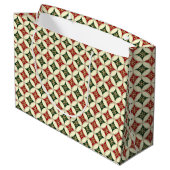 Snowflake Circles-2-GIFT BAG L Large Cadeautasje (Achterkant Gekanteld)