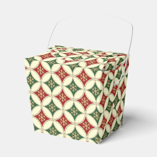 Snowflake Circles-3-PARTIJ FAVOR BOX, neem uit Bedankdoosjes (Voorkant Zijde)