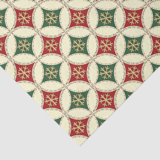 Snowflake-Circles-3-WEEFSELPAPIER Tissuepapier (Detail)