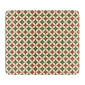 Snowflake Circles-4-6x7 GLASS CUTTING BOARD Snijplank (Voorkant)