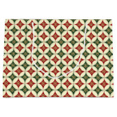 Snowflake Circles-4-GIFT BAG L Large Cadeautasje (Voorkant)