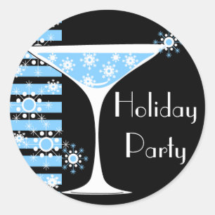 Snowflake Cocktail Sticker