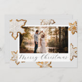 Snowflake Cookie Christmas Kaart (Voorkant / Achterkant)