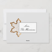 Snowflake Cookie Christmas Kaart (Achterkant)