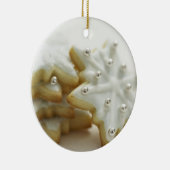 Snowflake Cookies Keramisch Ornament (Rechts)