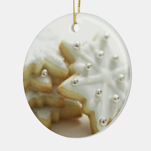 Snowflake Cookies Keramisch Ornament (Links)
