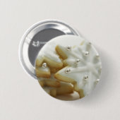 Snowflake Cookies Ronde Button 5,7 Cm (Voorkant /achterkant)