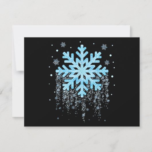 Snowflake Costume Winter Christmas Matching Save The Date (Voorkant)