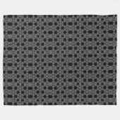 Snowflake Crochet Fleece Deken (Voorkant (Horizontaal))