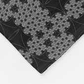 Snowflake Crochet Fleece Deken (Hoek)