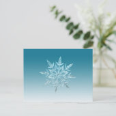 Snowflake Crystal Briefkaart (Staand voorkant)