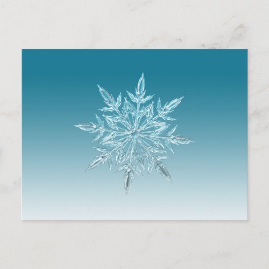 Snowflake Crystal Briefkaart (Voorkant)