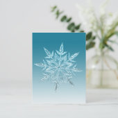 Snowflake Crystal Briefkaart (Staand voorkant)