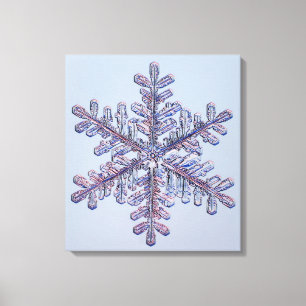 Snowflake Crystal Canvas Afdruk