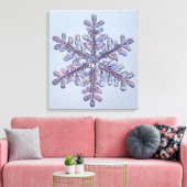 Snowflake Crystal Canvas Afdruk (Insitu (Woonkamer))
