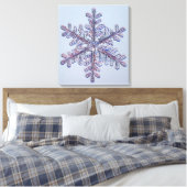Snowflake Crystal Canvas Afdruk (Insitu (Slaapkamer))
