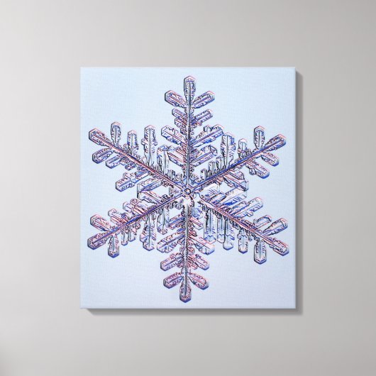 Snowflake Crystal Canvas Afdruk (Voorkant)