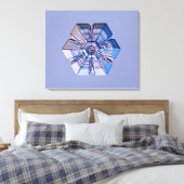 Snowflake Crystal Canvas Afdruk (Insitu (Slaapkamer))