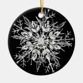 Snowflake Crystal Keramisch Ornament (Voorkant)