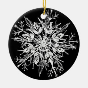 Snowflake Crystal Keramisch Ornament