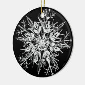 Snowflake Crystal Keramisch Ornament (Links)