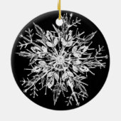 Snowflake Crystal Keramisch Ornament (Achterkant)