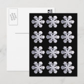 Snowflake Crystal Photos Briefkaart (Voorkant / Achterkant)