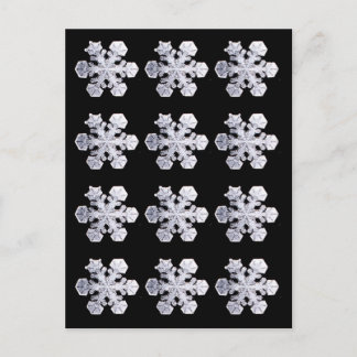 Snowflake Crystal Photos Briefkaart