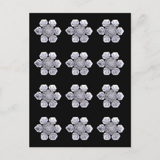 Snowflake Crystal Photos Briefkaart