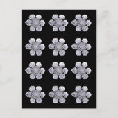 Snowflake Crystal Photos Briefkaart (Voorkant)