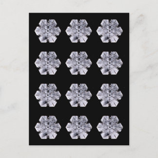Snowflake Crystal Photos Briefkaart