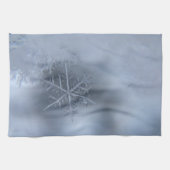 Snowflake Crystals microscopisch vorst winterschot Theedoek (Horizontaal)