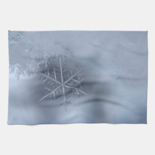 Snowflake Crystals microscopisch vorst winterschot Theedoek