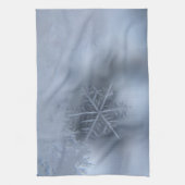 Snowflake Crystals microscopisch vorst winterschot Theedoek (Verticaal)