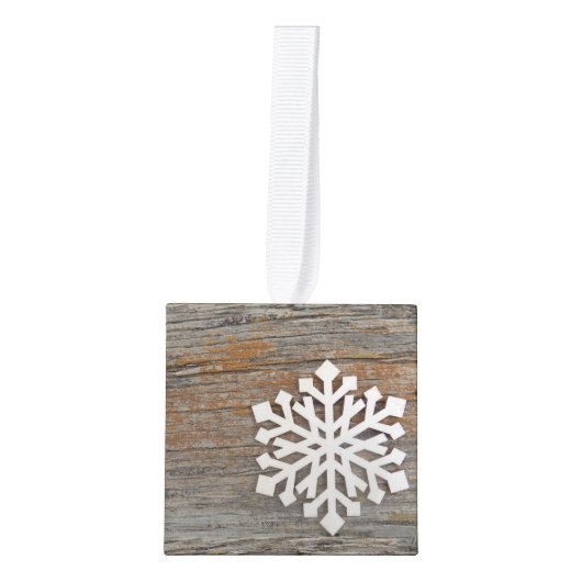 Snowflake Cube Vakantie Ornament (Voorkant)