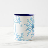snowflake cup tweekleurige koffiemok (Center)