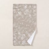 Snowflake Custom Kleuren Kerst Badhanddoek Set Bad Handdoek (Handdoek)