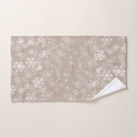 Snowflake Custom Kleuren Kerst Badhanddoek Set Bad Handdoek (Handdoek)