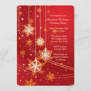 Snowflake Dangles Holiday Card Kaart