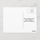 Snowflake Dank u briefkaart (Achterkant)