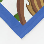 Snowflake de Owl Fleece Deken (Hoek)