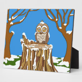 Snowflake de Owl Fotoplaat (Zijkant)