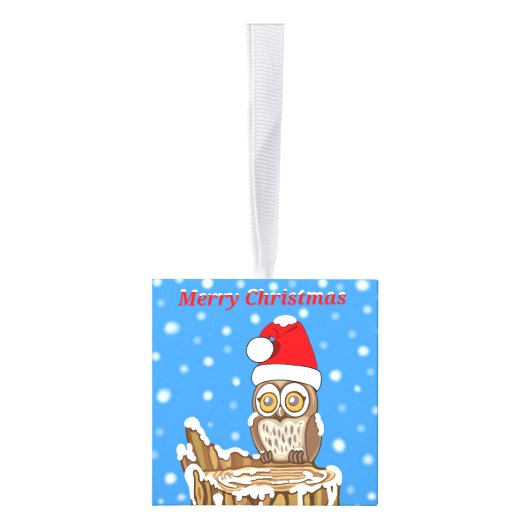 Snowflake de Owl met Kerstmis Ornament (Rechts)