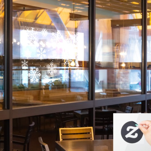 Snowflake decoratie raamsticker (Restaurant Raam)