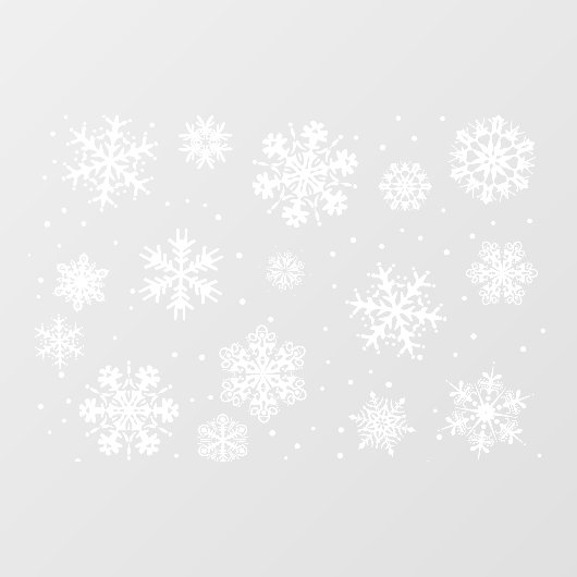 Snowflake decoratie  raamsticker (Vel)