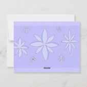 Snowflake design feestdagenkaart (Achterkant)