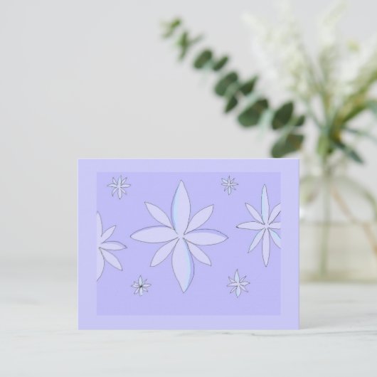 Snowflake design feestdagenkaart (Staand voorkant)