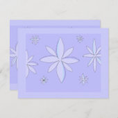 Snowflake design feestdagenkaart (Voorkant / Achterkant)